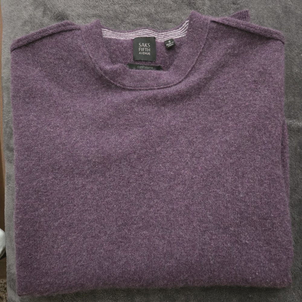 Saks Fifth Avenue Men's Purple Sweater